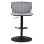 46" Steel, Polyester Tarley Adjustable Base Bar Chair
