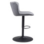 46" Steel, Polyester Tarley Adjustable Base Bar Chair