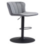 46" Steel, Polyester Tarley Adjustable Base Bar Chair