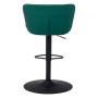 46" Steel, Polyester Tarley Adjustable Base Bar Chair