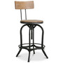 Kalber Naturally Antique Wood Bar Stool