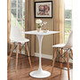 Lippa 28" Square Wood Top Bar Table