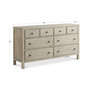 Parker 8 Drawer Dresser, Created for Macy's