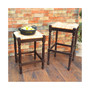French Country 24" Turned Leg Seat Stool