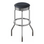 Summit 2-Piece Swivel Bar Stool with Leather