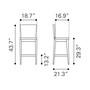 Ambrose Bar Chair, Set of 2