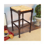 French Country 30" Turned Leg Seat Stool