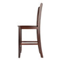 Transitional Victor 2-Pc V-back Counter Stool Set, Walnut