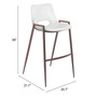Desk Bar Chair, Set of 2