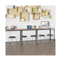 5 Pack Stackable Stool With Silver Powder Coated Frame