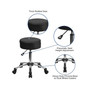 Medical Ergonomic Stool with Chrome Base