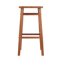 Carter Square Seat Bar Stool - Teak