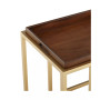 Ron Serving Bar Cart with Metal Frame and Casters