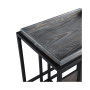 Ron Serving Bar Cart with Metal Frame and Casters