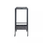 Ron Serving Bar Cart with Metal Frame and Casters