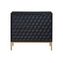 Tessa Mid-Century Modern 2 Drawer Storage Accent Chest with Raised Geometric Pattern