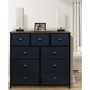 9 Drawer Chest Dresser with Wood Top
