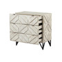 Kimmie Mid-Century Modern 3 Drawer Storage Accent Chest