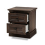Furniture Nolan Traditional 2 Drawer Nightstand