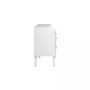 Milo Mid Century Modern 2 Drawer Nightstand with Angled Top