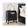 Milo Mid Century Modern 2 Drawer Nightstand with Angled Top