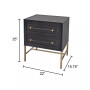 Sophia 2 Drawer Nightstand