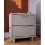 Granville 18.11" Medium Density Fiberboard 2-Drawer Nightstand