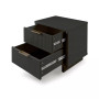 Granville 18.11" Medium Density Fiberboard 2-Drawer Nightstand