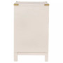 Herley 3-Drawer Gold Accent End Table Nightstand