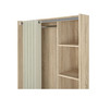 Lola 3 Bin Wardrobe with Curtain
