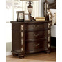Mullberry Cherry 3-Drawer Nightstand