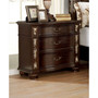 Mullberry Cherry 3-Drawer Nightstand
