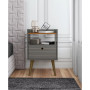 Bogart 27.16" Medium Density Fiberboard 1-Drawer Nightstand