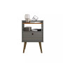 Bogart 27.16" Medium Density Fiberboard 1-Drawer Nightstand