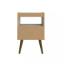 Bogart 27.16" Medium Density Fiberboard 1-Drawer Nightstand