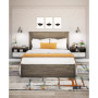 2 Piece Floating Nightstand with Open Shelf Set