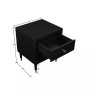 Stanton 26.25" Medium Density Fiberboard 2-Drawer Nightstand