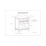 Warm Shaker Solid Wood Bedside Table
