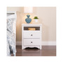 Monterey Tall 2-Drawer Nightstand with Open Shelf