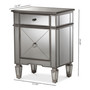 Claudia Mirrored Nightstand