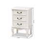Furniture Gabrielle Victorian 3 Drawers Nightstand
