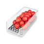 Hexa in Fridge Organizers with 3 Stackable Refrigerator Bins and Egg Storage Tray Set, 4 Piece
