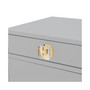 Araceli Single Drawer with Storage Compartment High Gloss Nightstand