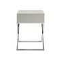 Gekko Lacquer Nightstand with Metal X-Legs