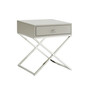 Gekko Lacquer Nightstand with Metal X-Legs