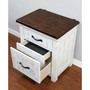 Willow Crest Distressed 3-Drawer Nightstand