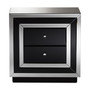 Cecelia Mirrored Nightstand, Quick Ship