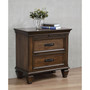Coaster Home Furnishings Franco 2-Drawer Nightstand with Pull Out Tray