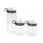 Tritan Shatterproof Canisters with Measuring Lids, Set of 3