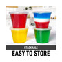 200 Pack Clear Jello Shot Cups with Lids - Disposable Condiment Cups